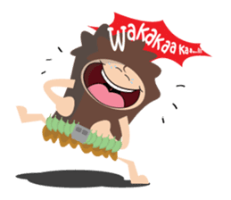 Maspur - The Caveman sticker #7544828