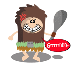 Maspur - The Caveman sticker #7544829