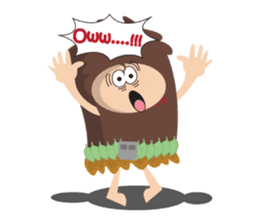 Maspur - The Caveman sticker #7544830