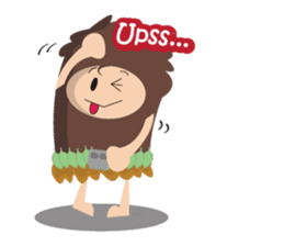 Maspur - The Caveman sticker #7544831