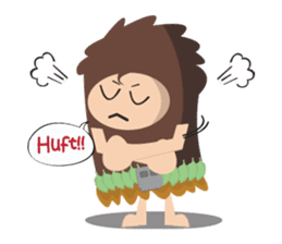 Maspur - The Caveman sticker #7544832