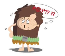 Maspur - The Caveman sticker #7544833