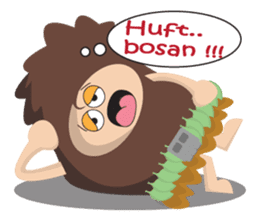 Maspur - The Caveman sticker #7544834