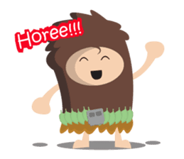 Maspur - The Caveman sticker #7544835