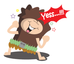 Maspur - The Caveman sticker #7544837