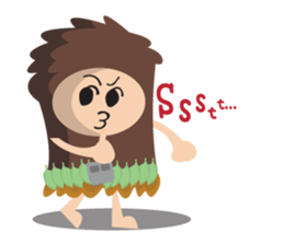 Maspur - The Caveman sticker #7544838