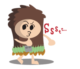 Maspur - The Caveman sticker #7544838