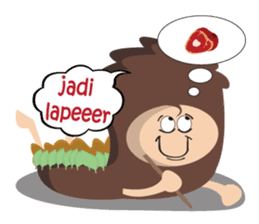 Maspur - The Caveman sticker #7544840