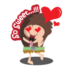 Maspur - The Caveman sticker #7544842