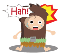 Maspur - The Caveman sticker #7544843