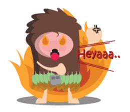 Maspur - The Caveman sticker #7544845