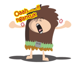 Maspur - The Caveman sticker #7544847
