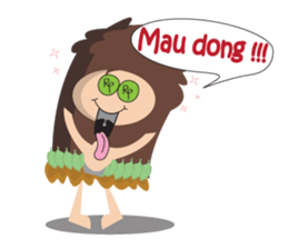 Maspur - The Caveman sticker #7544849