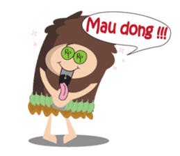 Maspur - The Caveman sticker #7544849