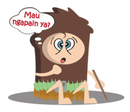Maspur - The Caveman sticker #7544853