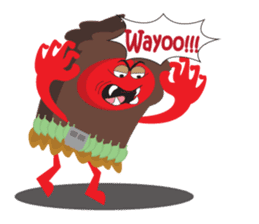 Maspur - The Caveman sticker #7544854