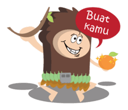 Maspur - The Caveman sticker #7544855