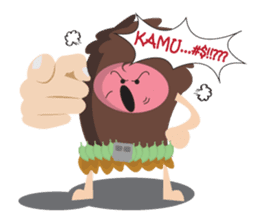 Maspur - The Caveman sticker #7544856
