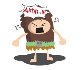 Maspur - The Caveman sticker #7544857
