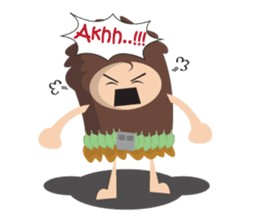 Maspur - The Caveman sticker #7544857