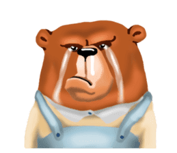 Stinky face bear sticker #7545232