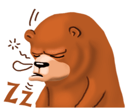 Stinky face bear sticker #7545242