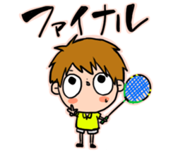 Stickers of badminton sticker #7545630