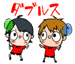 Stickers of badminton sticker #7545659
