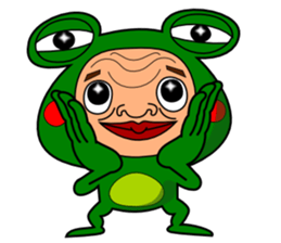 The Green Frog Man Vol.3 sticker #7546262