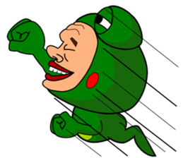 The Green Frog Man Vol.3 sticker #7546268