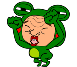 The Green Frog Man Vol.3 sticker #7546274