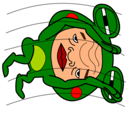 The Green Frog Man Vol.3 sticker #7546283