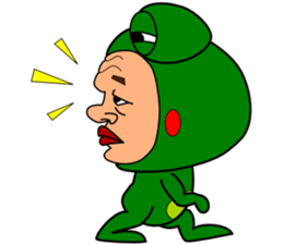 The Green Frog Man Vol.3 sticker #7546288
