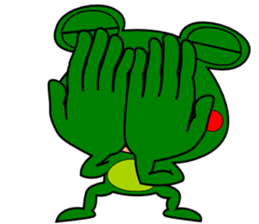 The Green Frog Man Vol.3 sticker #7546291