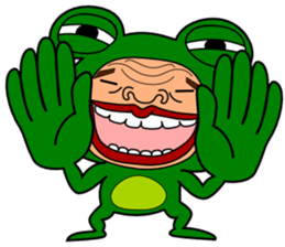 The Green Frog Man Vol.3 sticker #7546294