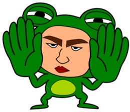 The Green Frog Man Vol.3 sticker #7546296