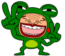 The Green Frog Man Vol.3 sticker #7546299