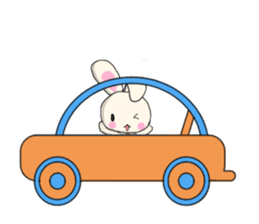 Rabbit enjoy life sticker #7546903