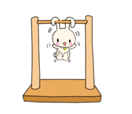 Rabbit enjoy life sticker #7546904