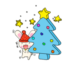 Rabbit enjoy life sticker #7546906