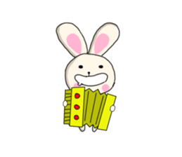 Rabbit enjoy life sticker #7546913