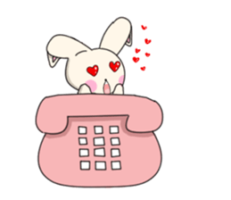 Rabbit enjoy life sticker #7546914