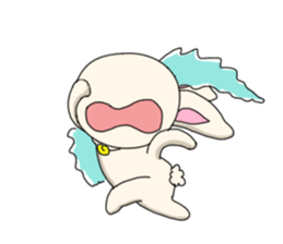 Rabbit enjoy life sticker #7546917