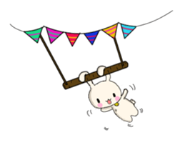 Rabbit enjoy life sticker #7546919