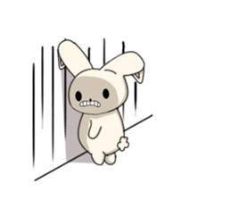 Rabbit enjoy life sticker #7546924