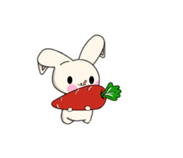 Rabbit enjoy life sticker #7546929