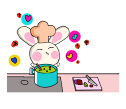 Rabbit enjoy life sticker #7546932