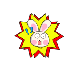 Rabbit enjoy life sticker #7546933