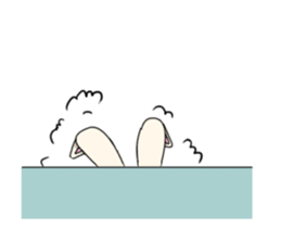 Rabbit enjoy life sticker #7546935