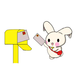 Rabbit enjoy life sticker #7546936